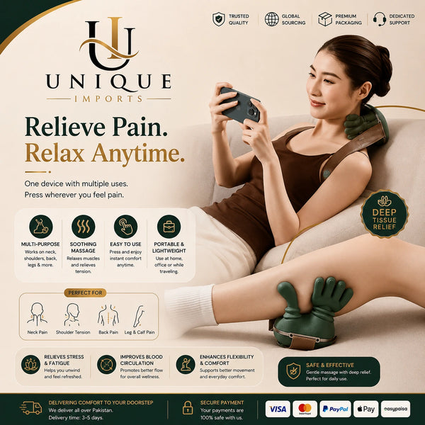 Premium Neck Massager with Heating & Massage Modes!
