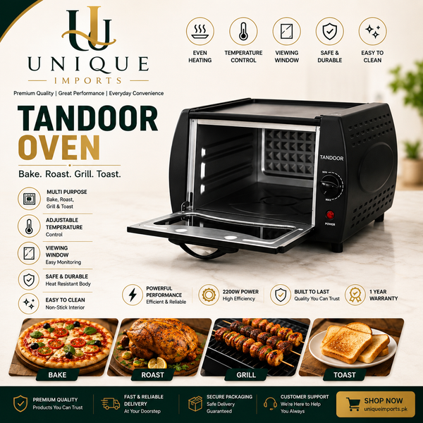 Electric Tandoor Oven | Grill, Bake, Roast & Toast!