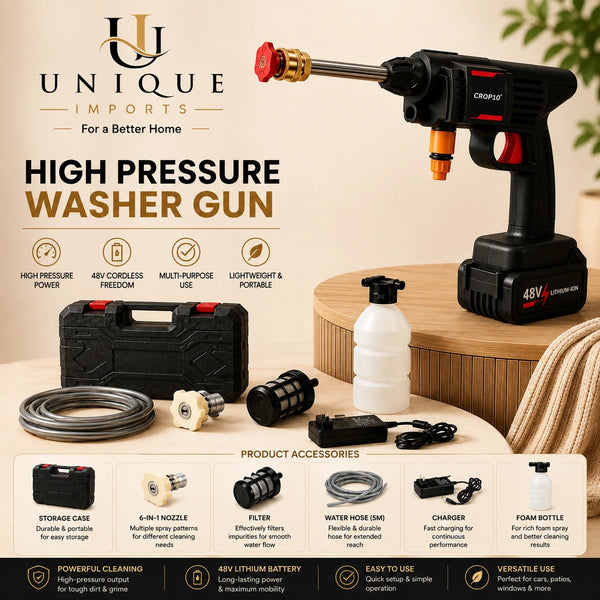 Universal High Pressure Washer Gun | Home, Car & Solar Wash!